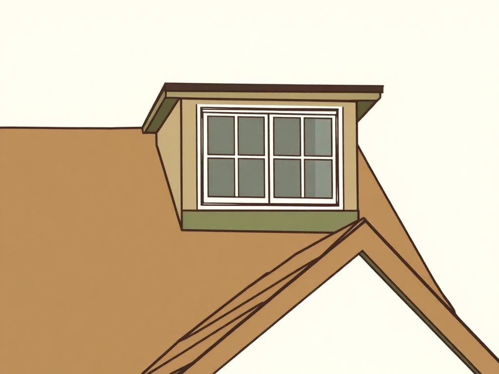 Ilustração do elemento Gaiutas ou mansardas